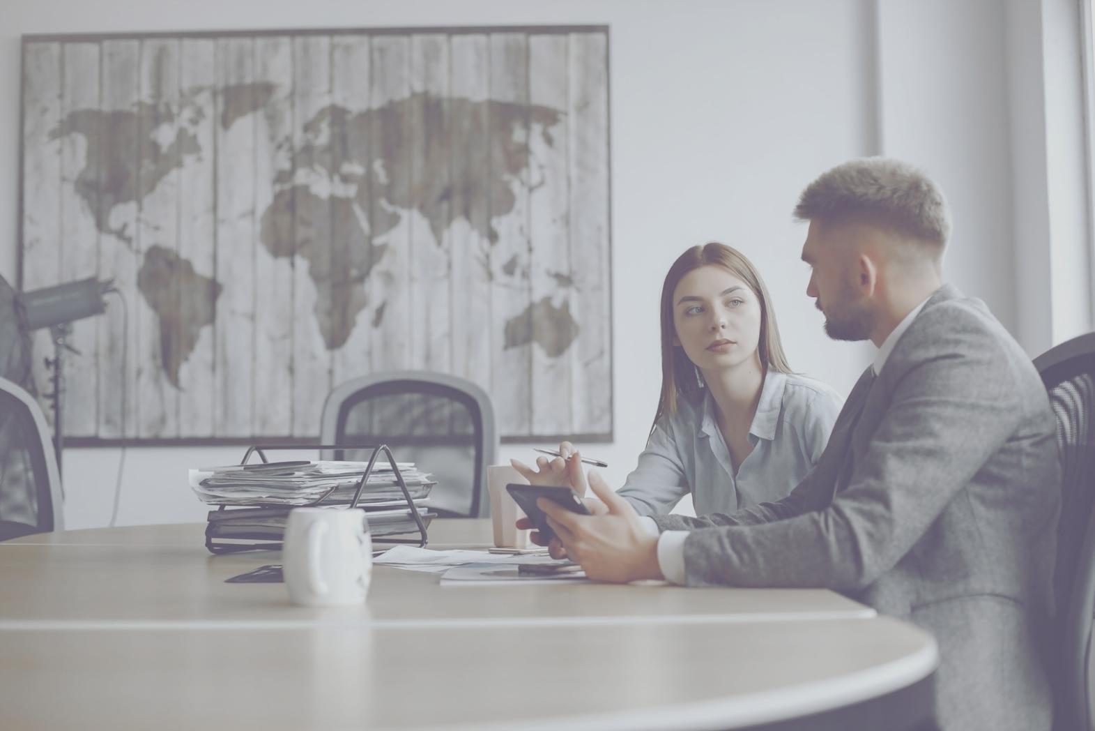 Financial analysis workspace with modern reporting tools